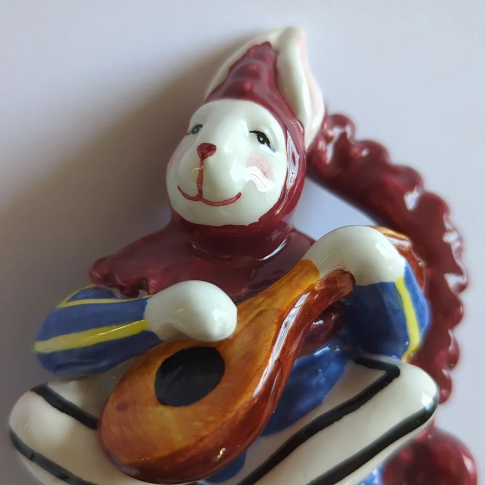 1997 Pamela Silin Palmer Rabbit Bunny Salt And Pepper Shakers Enesco Co Interart